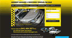 Desktop Screenshot of damagedvehiclesforsale.co.za